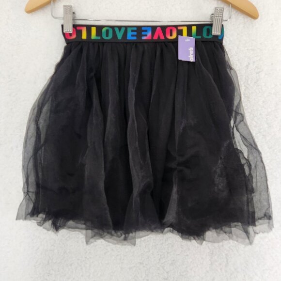 Black Tulle Skirt 4 Layers Clair's Love Elastic Band One Size - Picture 1 of 7
